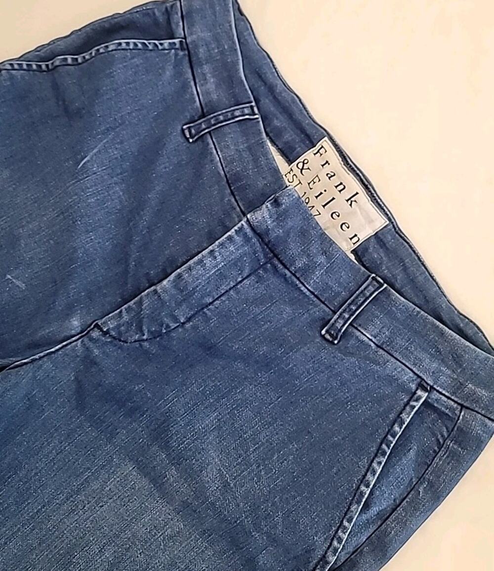 Frank Eileen Wicklow Jeans Raw Hem Crop Women 8